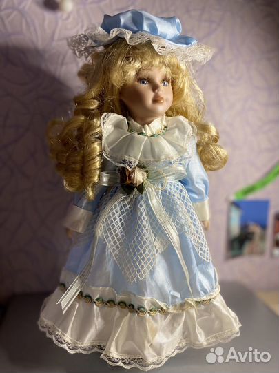 Кукла керамическая коллекционная