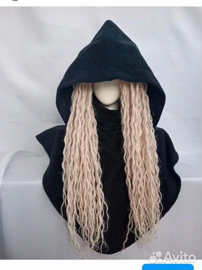 Капюшон для дред съемный капор флис