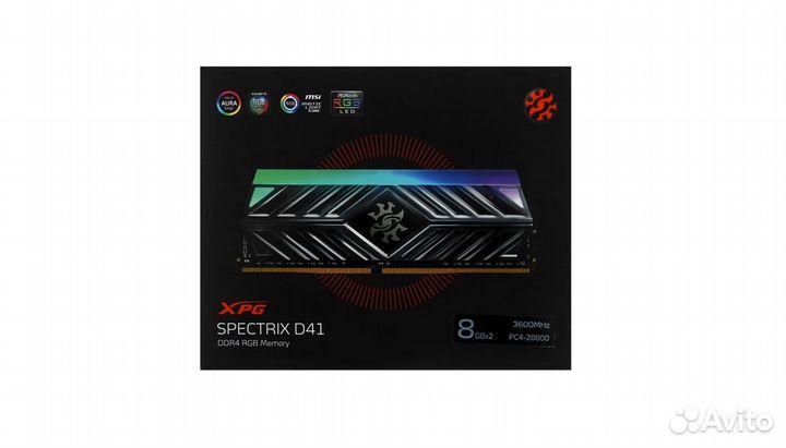 Модуль памяти A-Data XPG spectrix D41 RGB DDR4 2x8