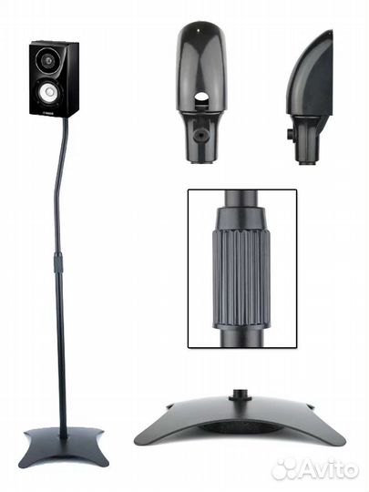 Стойки для колонок акустики SS-X1 75 см-112 см нов