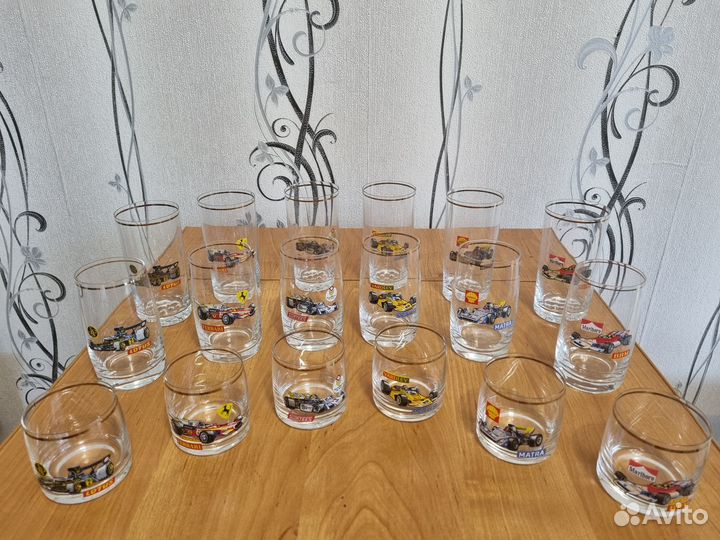 Бокалы богемия гоночные машинки формула