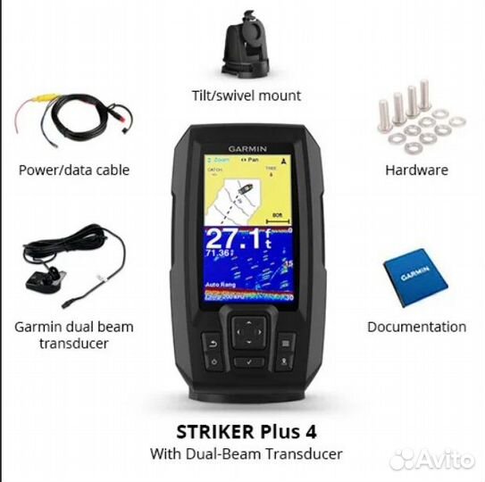 Эхолот-картплоттер Garmin Striker 4 Plus