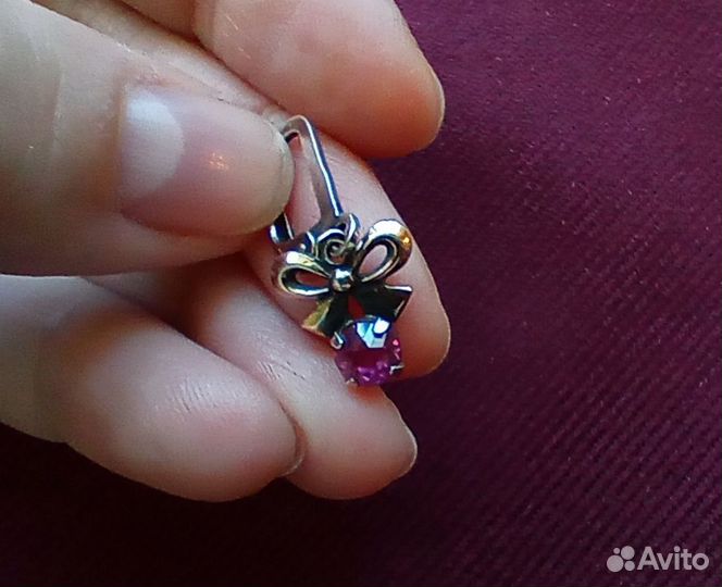 Серебряные серьги СССР