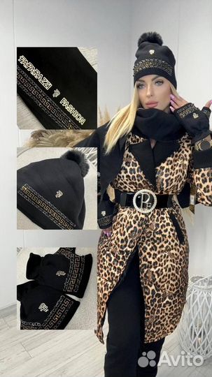 Комплект шапка шарф митинки