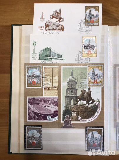 Марки Олимпиада-80 туризм по Золотому кольцу