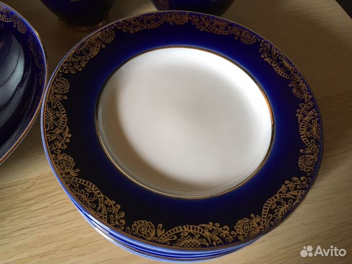 Чайный сервиз лфз кобальт «Золотой фриз»