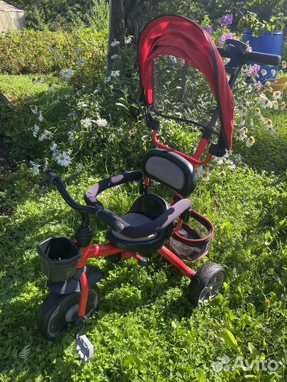 Детский велосипед коляска трехколесный
