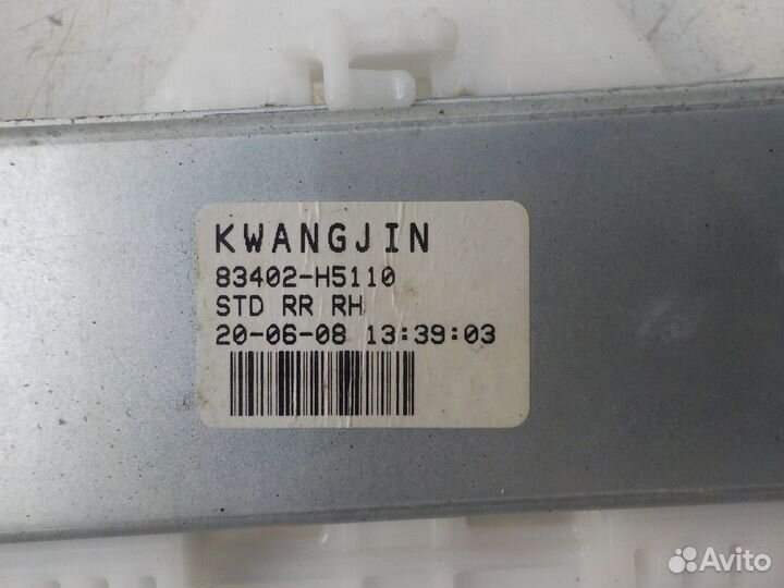 Стеклоподъемник Hyundai Solaris 2017