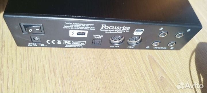 Focusrite Clarett 2Pre Thunderbolt звуковая карта