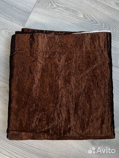 Комплект штор / гардин цвет шоколад на ленте