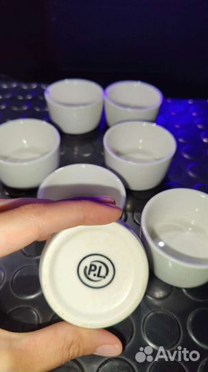 Фарфоровые соусники 50мл белые P.L. 9шт