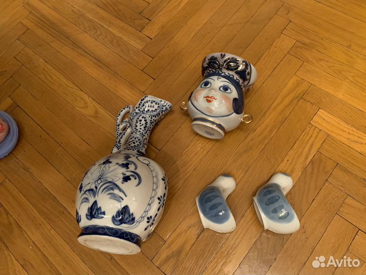 Гжель СССР посуда