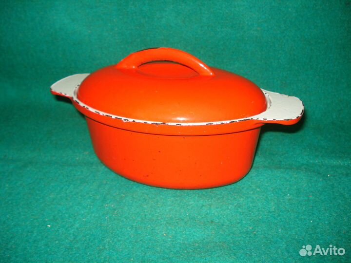 Латка чугунная эмалированная на 1,0 литр СССР