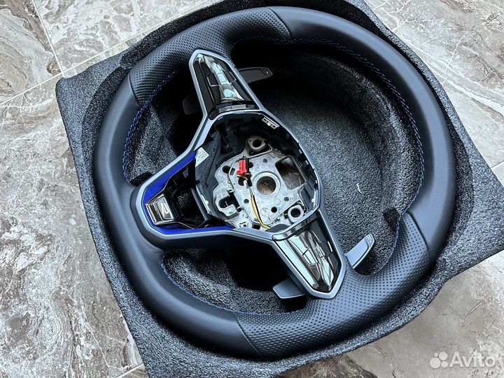 Спорт руль VW R сенсор подогрев лепестки