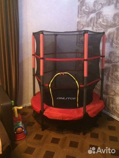 Батут детский с сеткой 140 см Доставка