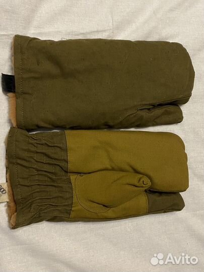 Рукавицы трехпалые меховые