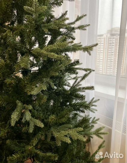 Ёлка новогодняя литая+пвх 210 см