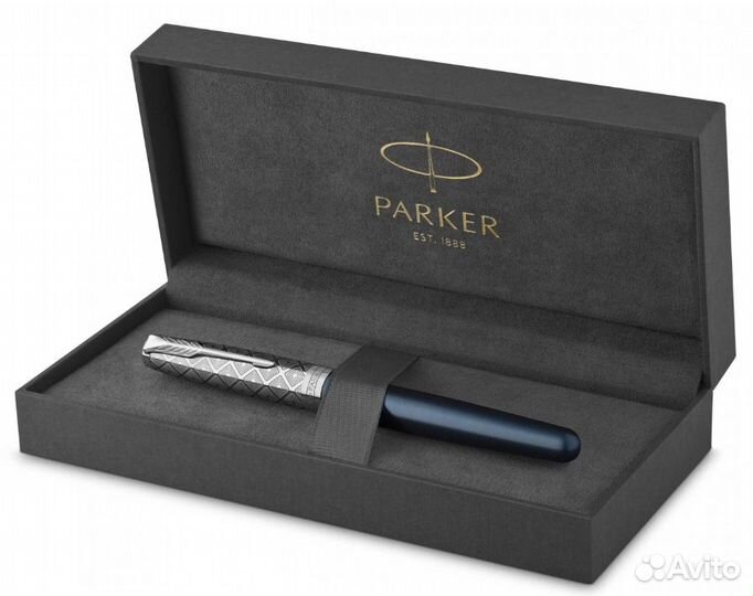 Parker Sonnet Premium Metal & Blue CT(нeдoрoгo)