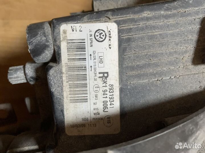 Фары volkswagen Golf 6