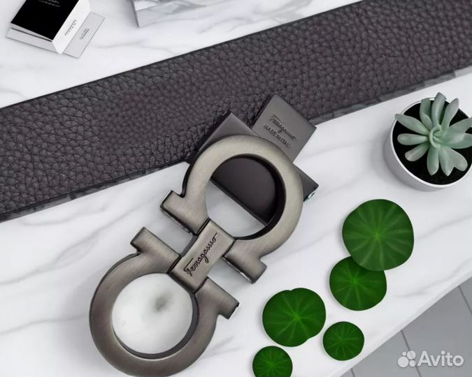 Ремень Salvatore Ferragamo натуральная кожа люкс