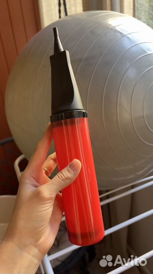 Мяч фитбол 55 см bodyform серый