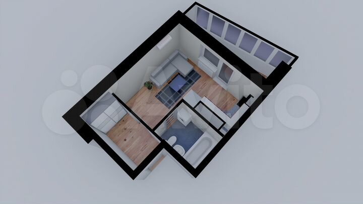 Квартира-студия, 28,7 м², 15/16 эт.