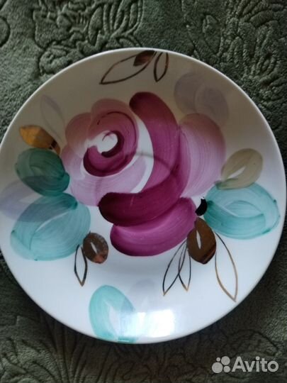 Блюдце от чашки гиганта старое Дулёво 60-е