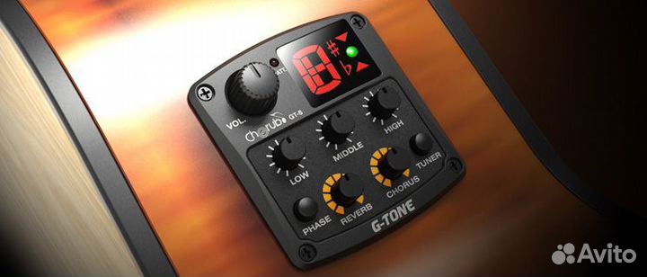 Преамп для гитары Cherub GT-5, тюнер, эквалайзер