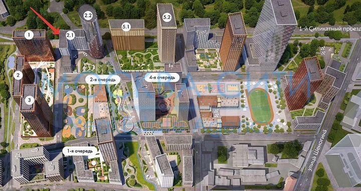 2-к. квартира, 73 м², 5/20 эт.