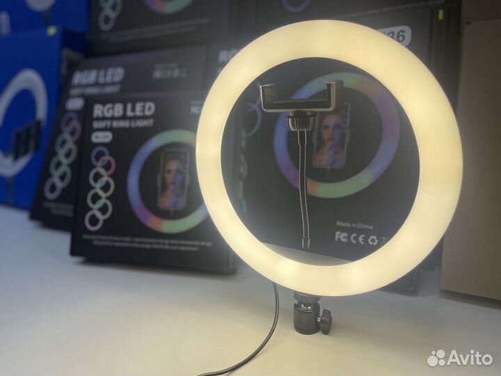Кольцевая Лампа Rgb Led Mj26 Красный Зеленый Синий