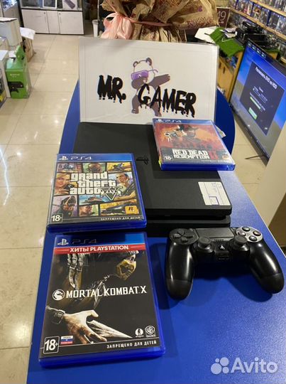 Sony PS4 Slim 1tb GTA5 и RDR 2