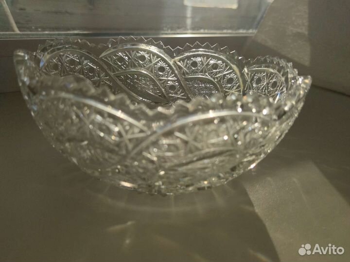 Салатница хрустальная