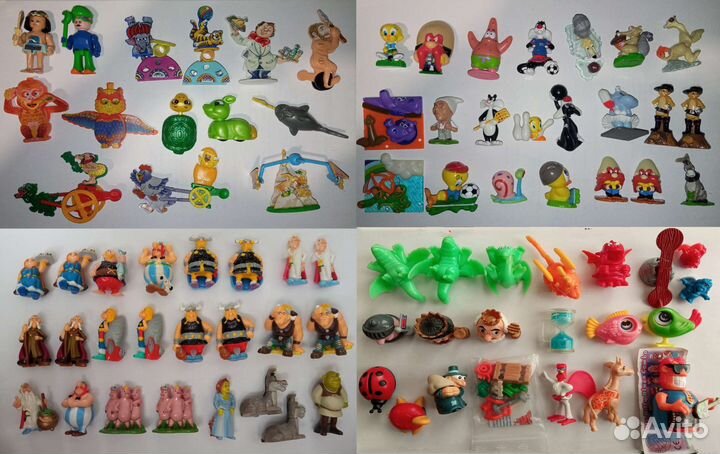 Игрушки из киндера N1. Сначала читаем,потом пишем