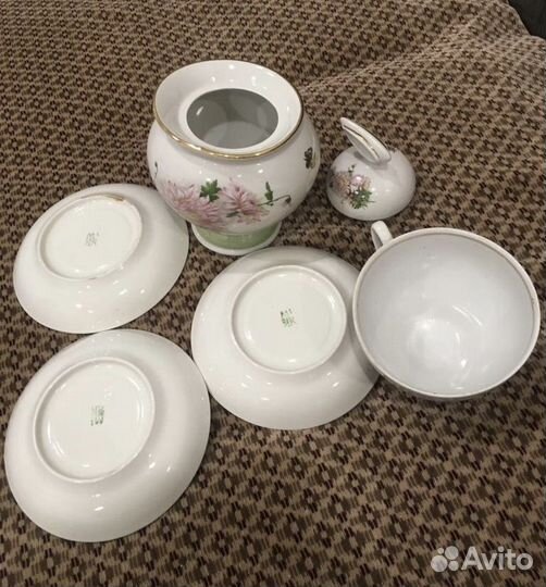 Чайный сервиз фарфор СССР винтаж