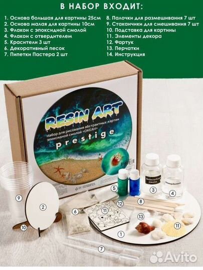 Подарочный Набор из эпоксидной смолы