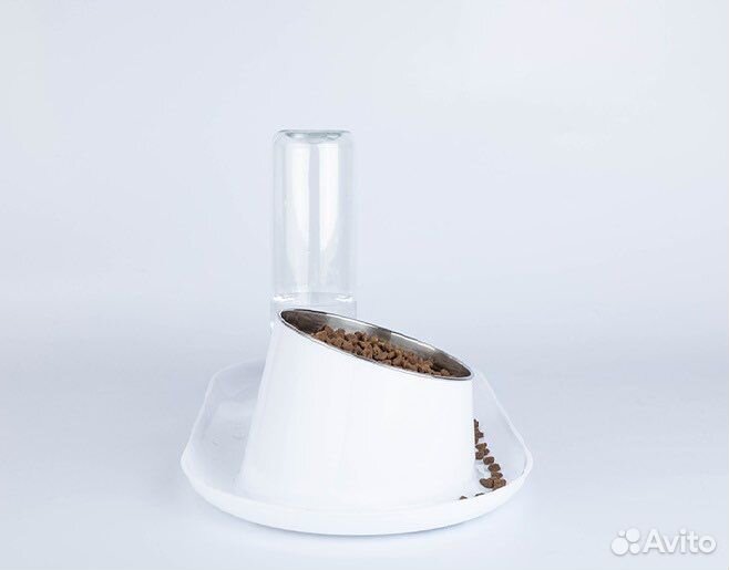 Миска для животных на подставке с автопоилкой