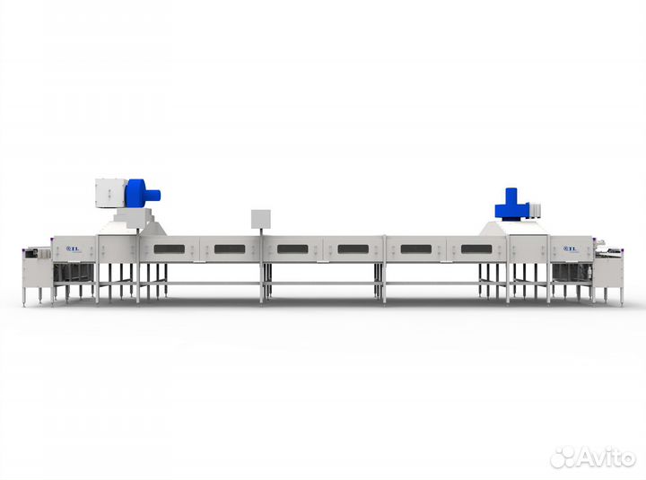 Сушильный туннель для погонажа (поперечный)