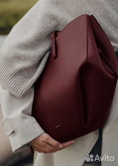 Сумка Polene Cyme большая Black Cherry