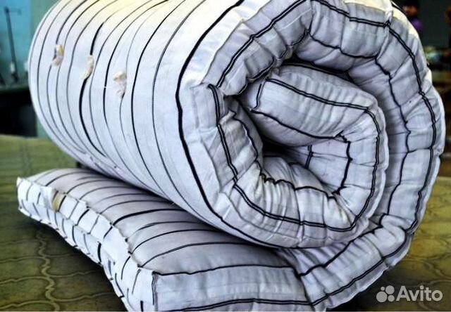 Матрас ватный поролоновый толстый и мягкий