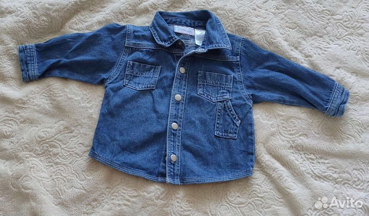 Джинсовая рубашка детская