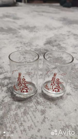 Стопки СССР, цветное стекло