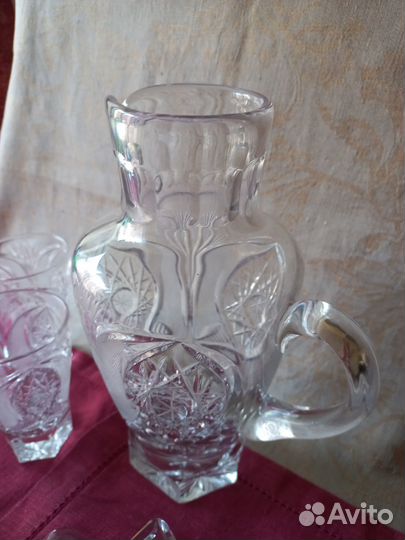 Графин и стаканы хрусталь СССР
