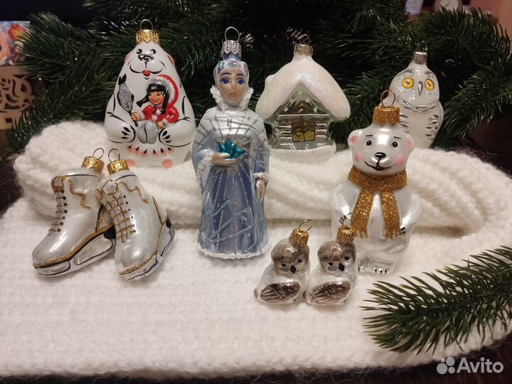 Елочные игрушки стекло