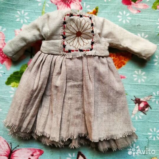 Платье для блайз из хлопка ручного окрашивания