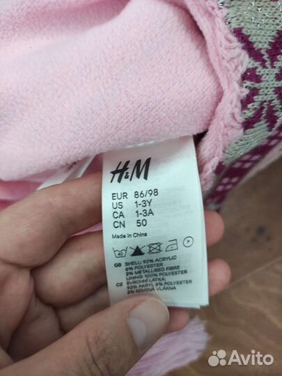 Комплект шапка и шарф для девочки