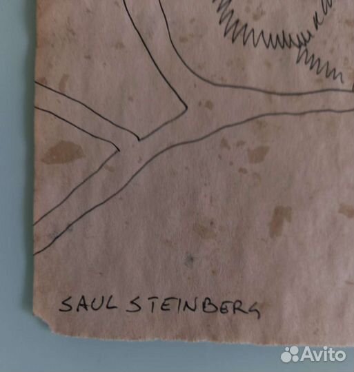 Рисунок, карикатура. Сол Стейнберг(Saul Steinberg)