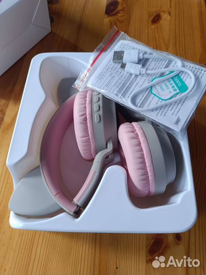 Беспроводные наушники с кошачьими ушками hoco