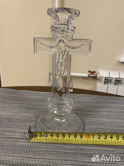 Подсвечник хрустальный Крест