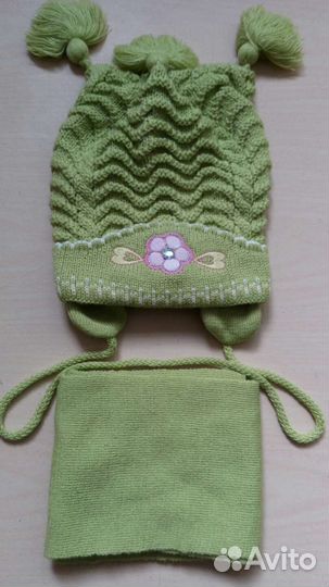 Шапка и шарф для девочек