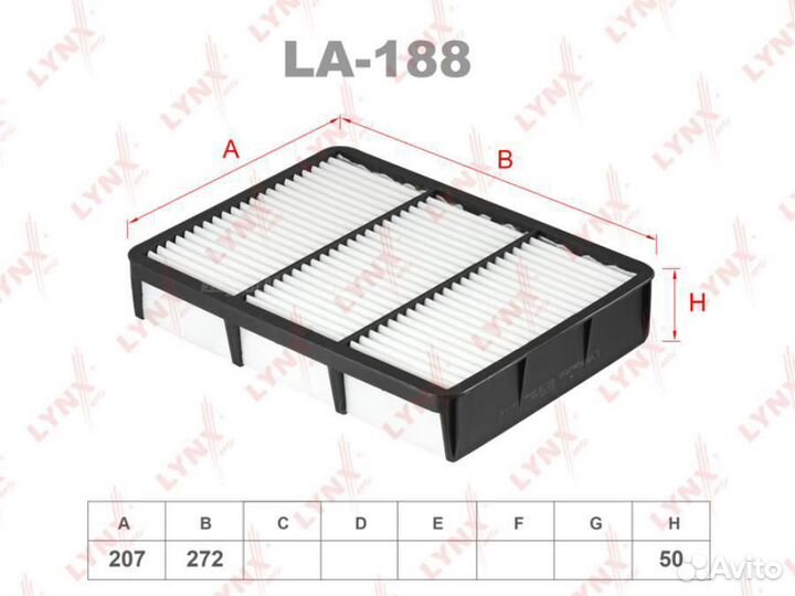 Lynxauto LA-188 Фильтр воздушный